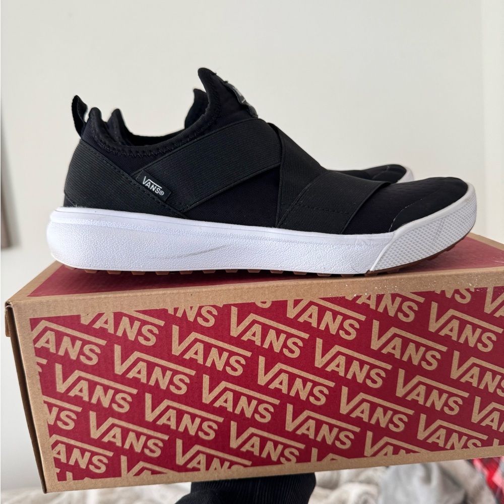 Vans Black Slip-On Sneakers